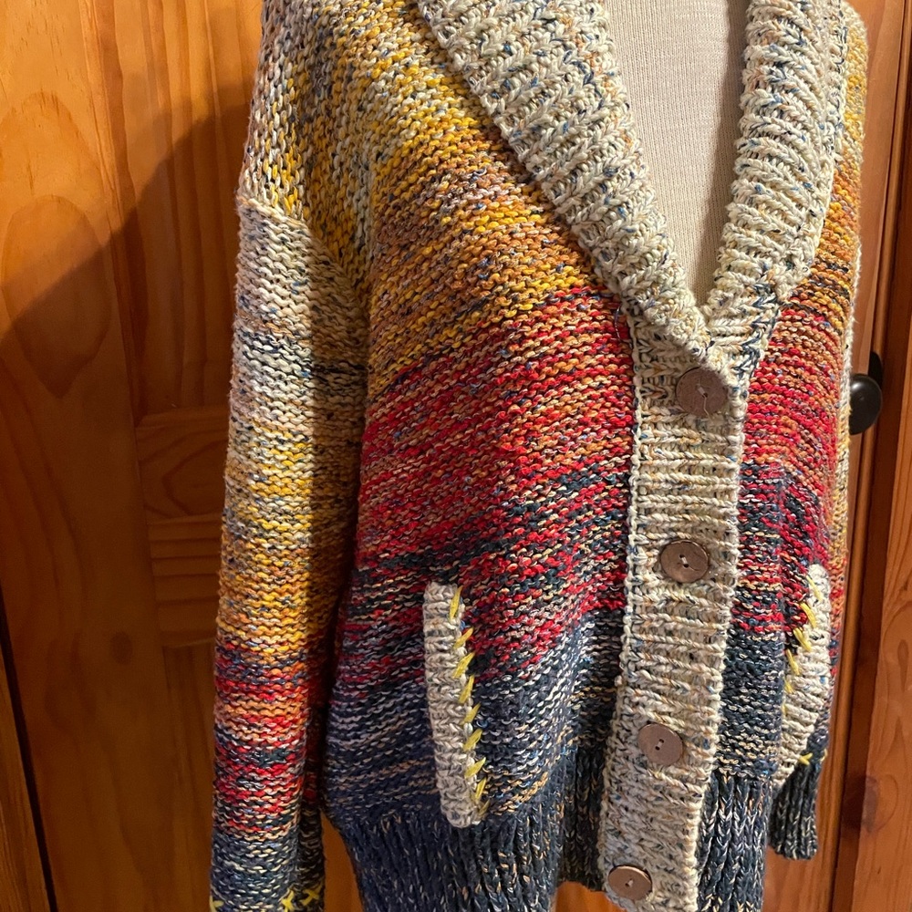 Anthropologie Pilcro Sunset Sweater Cardigan - Picture 2 of 6